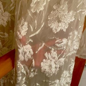 Never worn! With tags! Fleur du Mal gardenia lace robe!